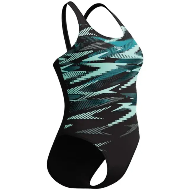 Speedo Eco+ H-Boom Placement Muscleback badpak zwart
