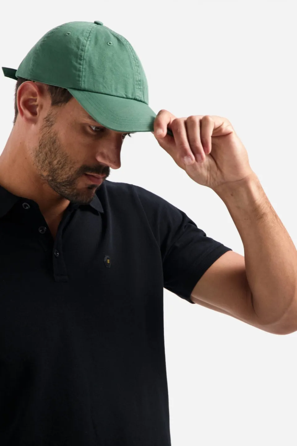 No Excess regular polo zwart, foto 4