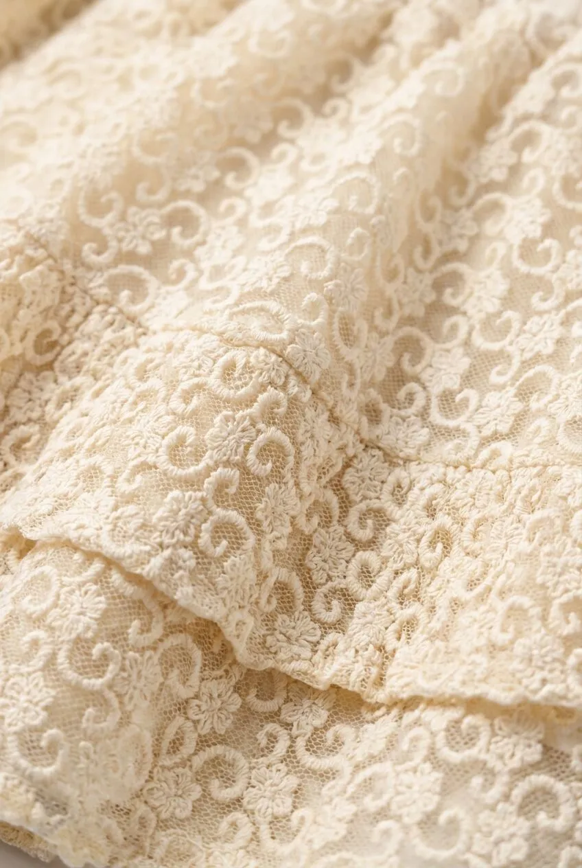Ton & Ton Tessi kanten rok creme, foto 3