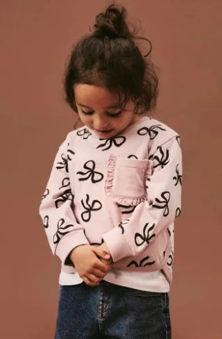 NAME IT MINI sweater met print - lichtroze, foto 2