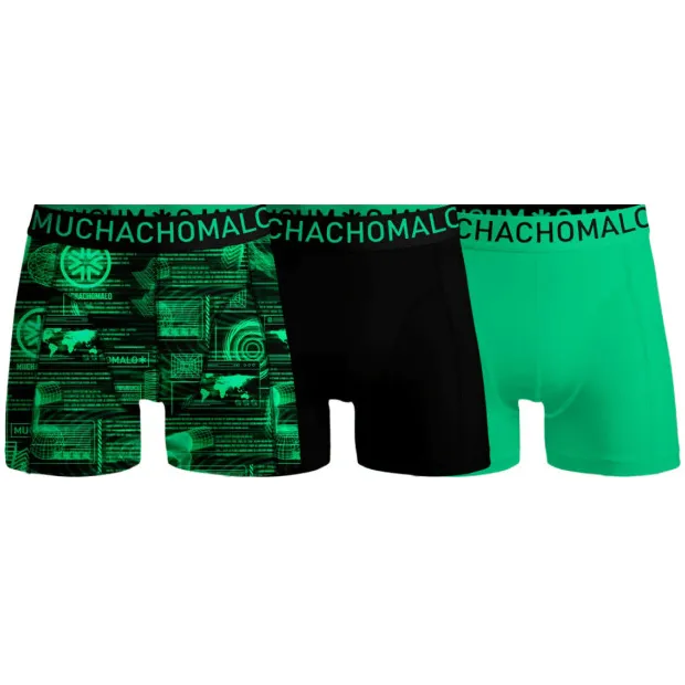 Muchachomalo Heren 3-pack Boxershorts Microfiber Veelkleurig