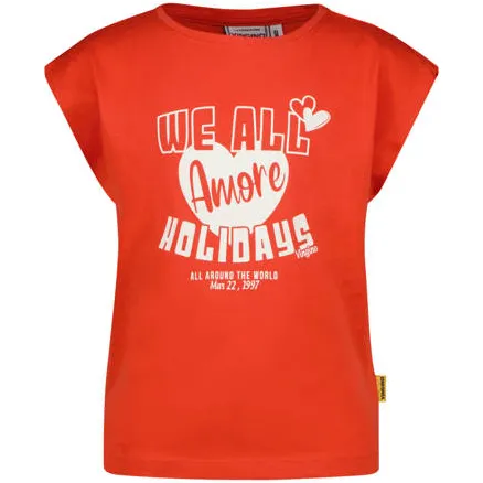 Vingino T-shirt rood met print