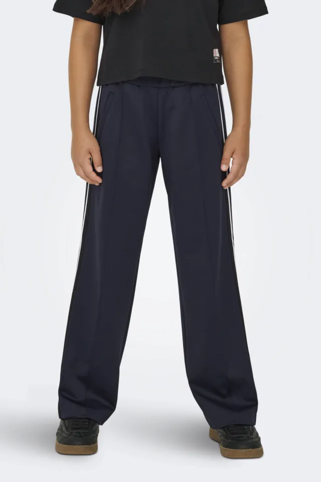 Only wide leg casual broek donkerblauw blauw, foto 5