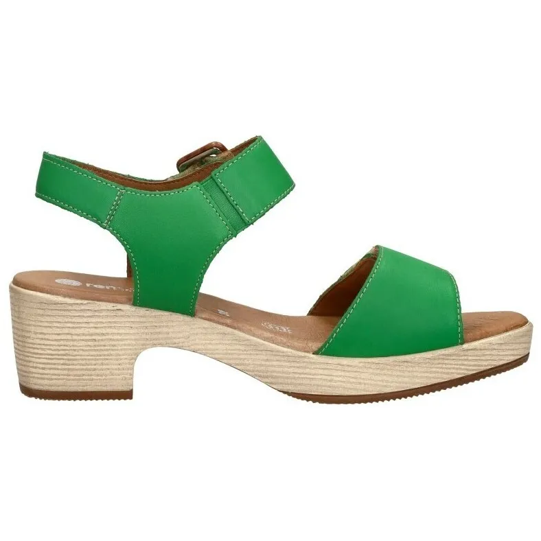 Remonte sandalen hak groen