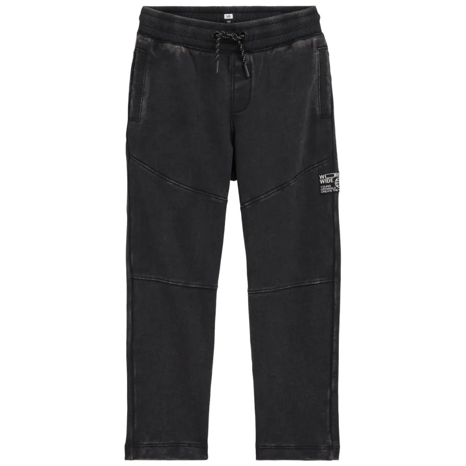 WE Fashion tapered joggingbroek zwart, foto 2