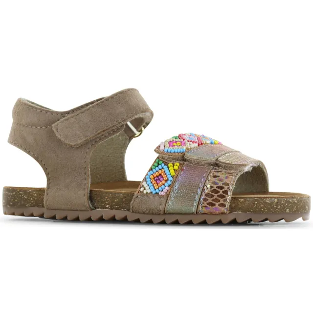 Shoesme sandalen taupe Taupe/roze