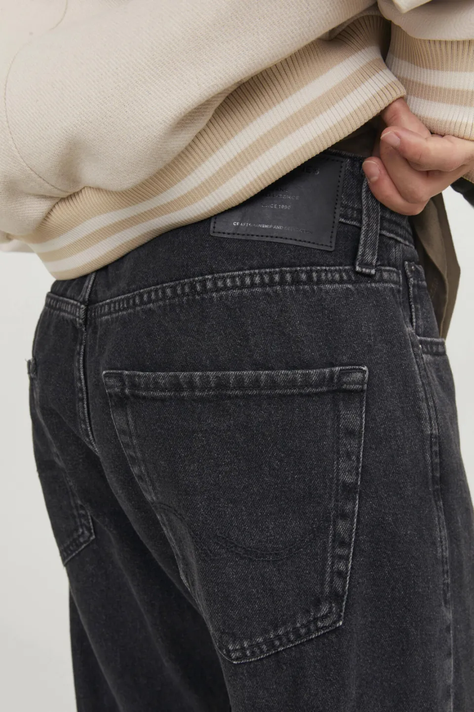 Jack & Jones JEANS INTELLIGENCE relaxed fit jeans - black denim, foto 7