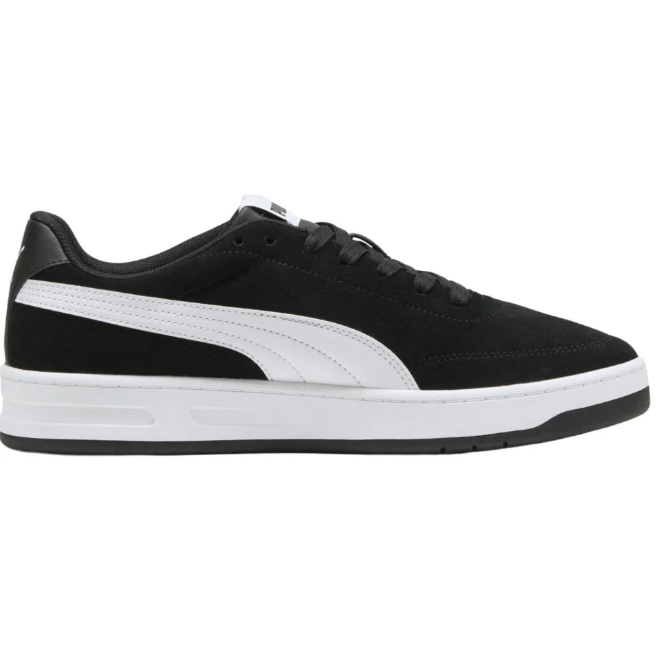 Puma Court Classic Clean suède sneakers - zwart/wit