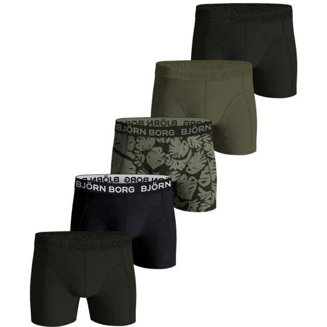 Björn Borg Cotton Stretch boxershorts groen, foto 2
