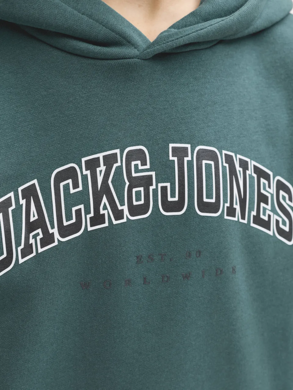 Jack & Jones JUNIOR hoodie donkerblauw donkergroen, foto 5