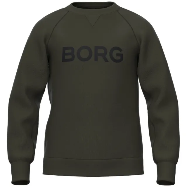 Björn Borg sweater met logo - donkergroen
