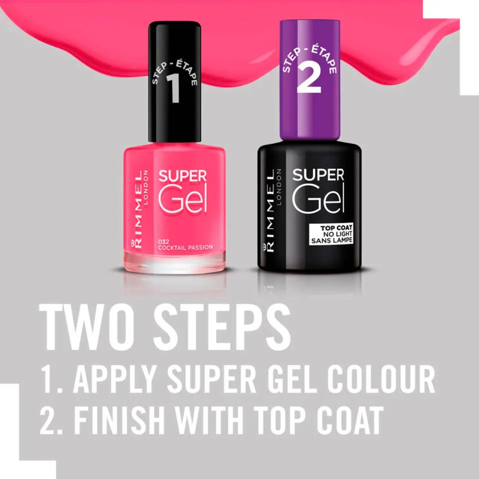 Rimmel London SuperGel nagellak 032 Cocktail Passion, foto 3