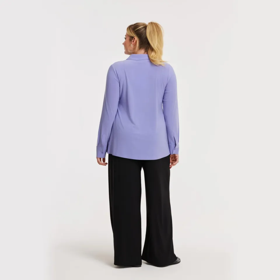 Yoek korte A-lijn blouse lila, foto 2