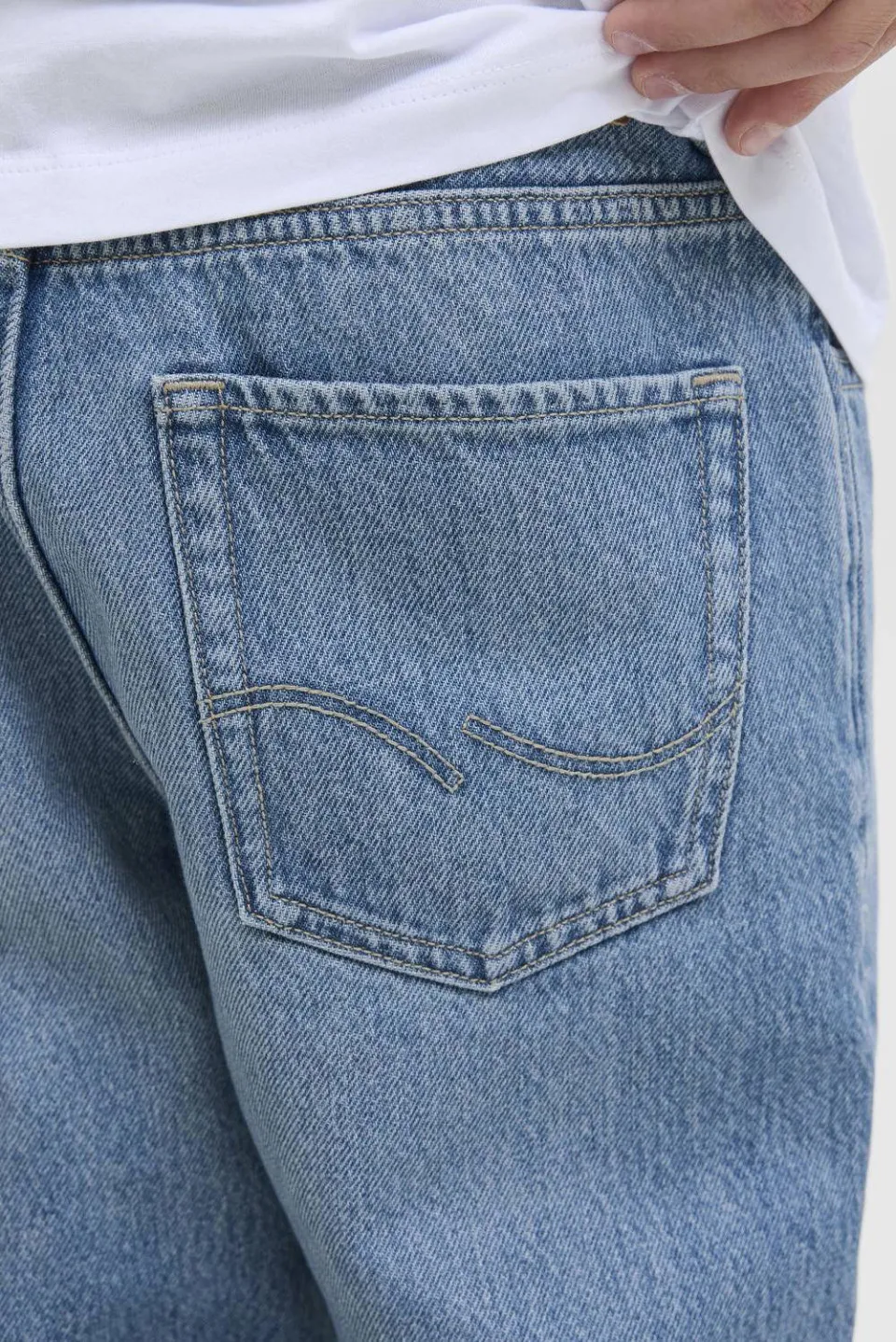Jack & Jones JUNIOR relaxed high waist loose fit jeans medium blue denim, foto 6