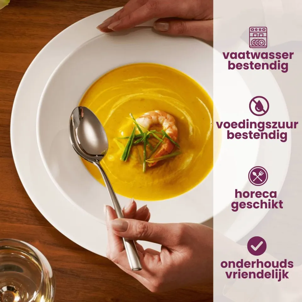Villeroy & Boch Piemont bestekset zilver 4-delig, foto 2