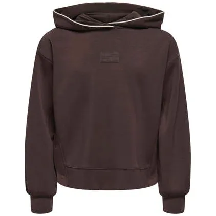 Only KIDS ONLY GIRL hoodie - bruin Sweater Meisjes Polyester Capuchon Effen