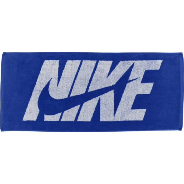 Nike Jacquard Handdoek Graphic Medium Blauw Wit