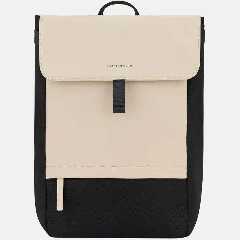 Kapten & Son Fyn Pro rugzak beige zwart, foto 2