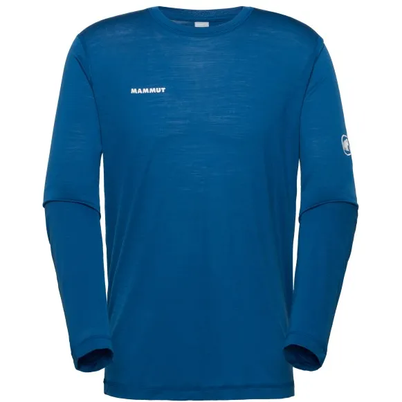 mammut Tree Wool Firstlayer Longsleeve - Sportshirt, blauw