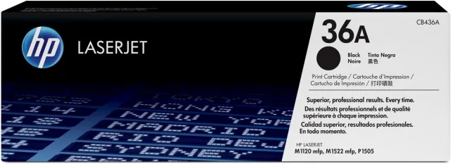 Hp CB436A Toner, Zwart, 2k