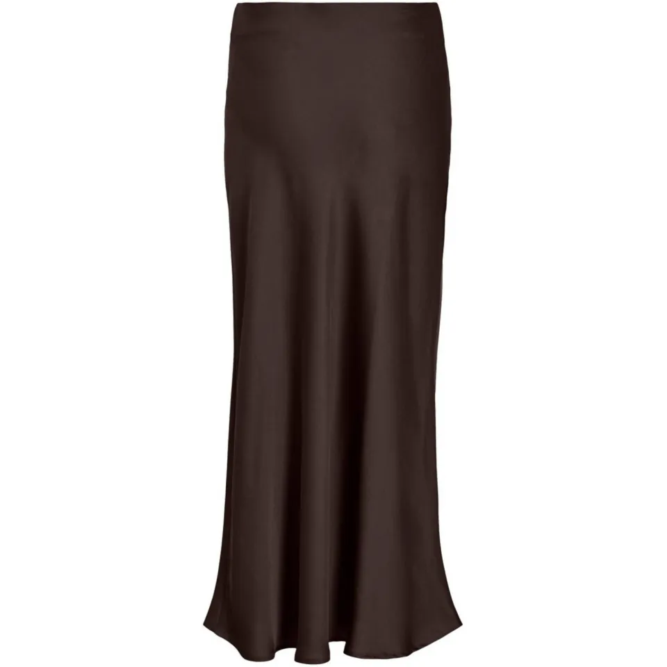 Vila Elette Skirt lange rok bruin, foto 3