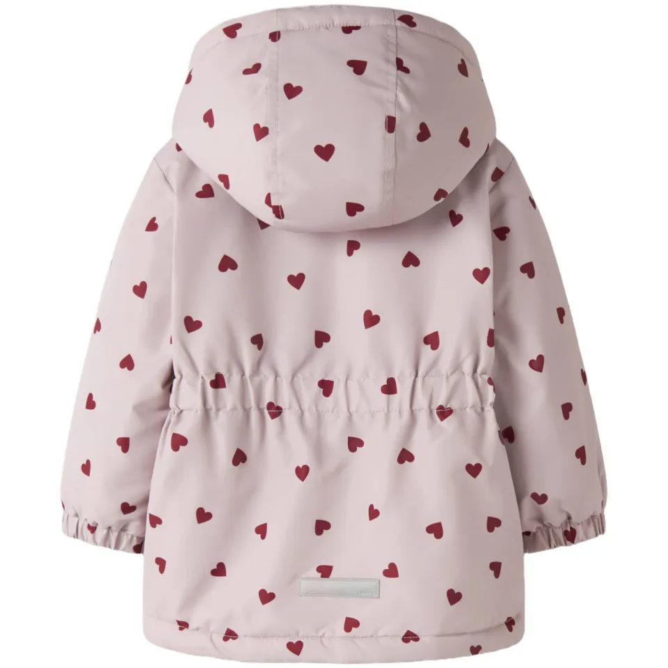 NAME IT MINI tussenjas met hartjes roze, foto 4