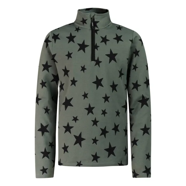 Protest PRTTopsy sweater met opstaande kraag en sterren - grijsgroen