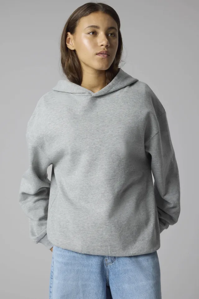 LMTD sweat oversized hoodie - grijs Grijs melange
