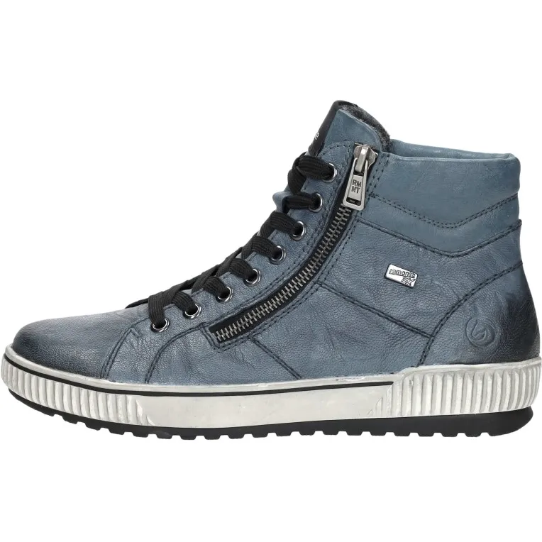 Remonte hoge veterschoen blauw, foto 2