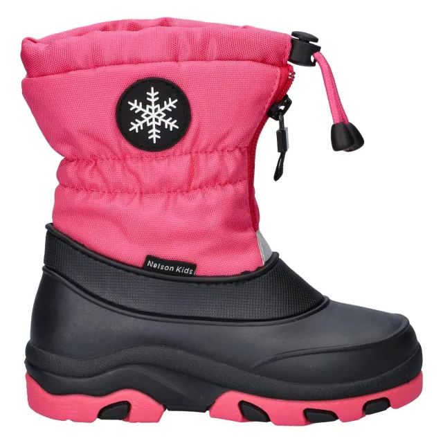 Nelson Kids snowboots met profielzool - fuchsia