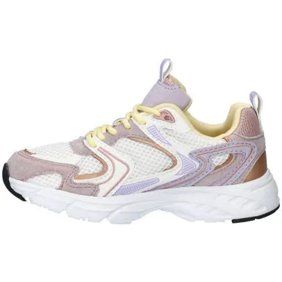 Nelson Kids sneaker wit/lila/geel, foto 3
