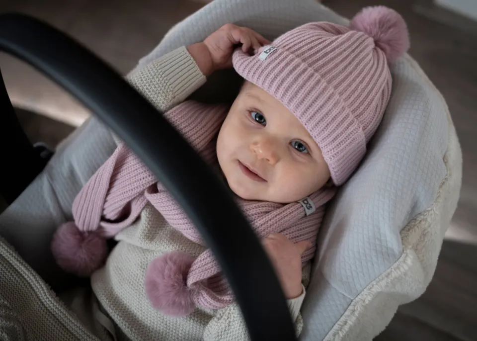 Baby's Only gebreide sjaal roze, foto 6