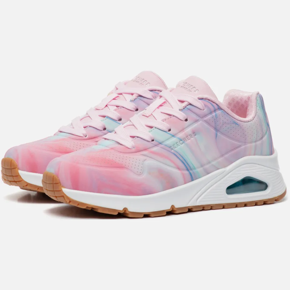Skechers Uno Gen1 Marble Sweetheart lage sneaker roze, foto 3