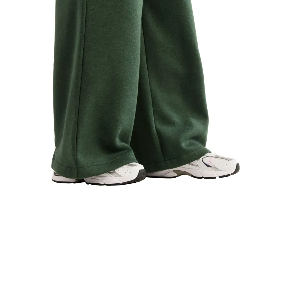 New Balance fleece wide leg joggingbroek - donkergroen, foto 5