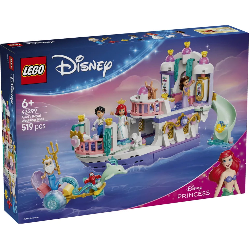 Lego Disney Princess Ariëls koninklijke trouwboot 43299, foto 5