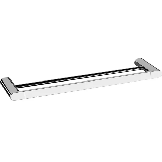 Sapho Dubbele Handdoekhouder Sapho Flori Hangend 60x2.5 cm Chroom