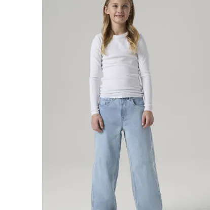 NAME IT KIDS wide leg jeans NKFROSE light blue denim, foto 3