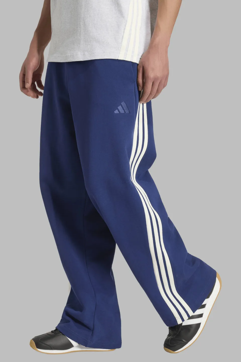 Adidas Kit 3-Stripes Wide joggingbroek blauw, foto 4