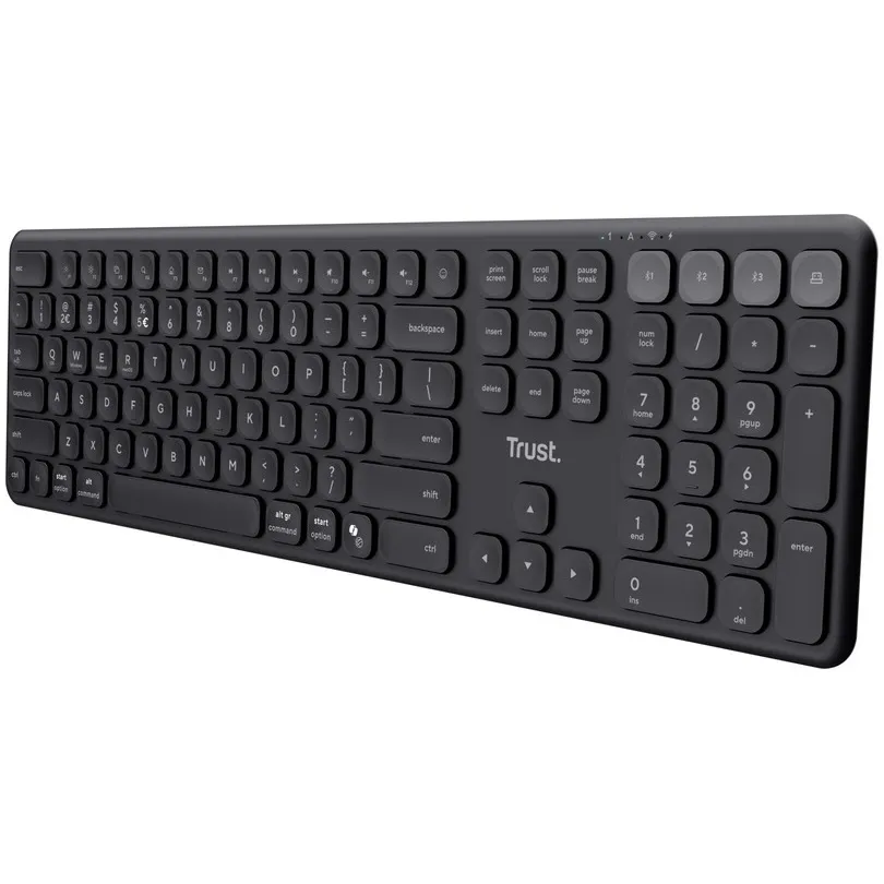 Trust Vaiya multidevice draadloos toetsenbord azerty zwart, foto 2