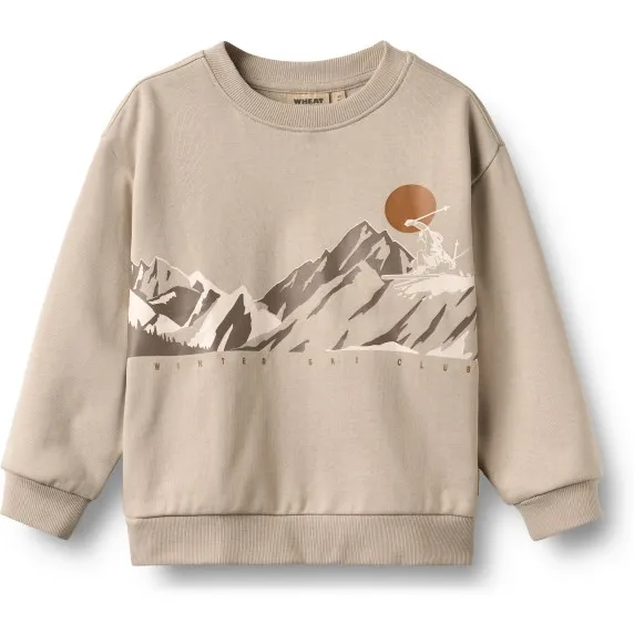 Wheat sweater met print - beige, foto 2
