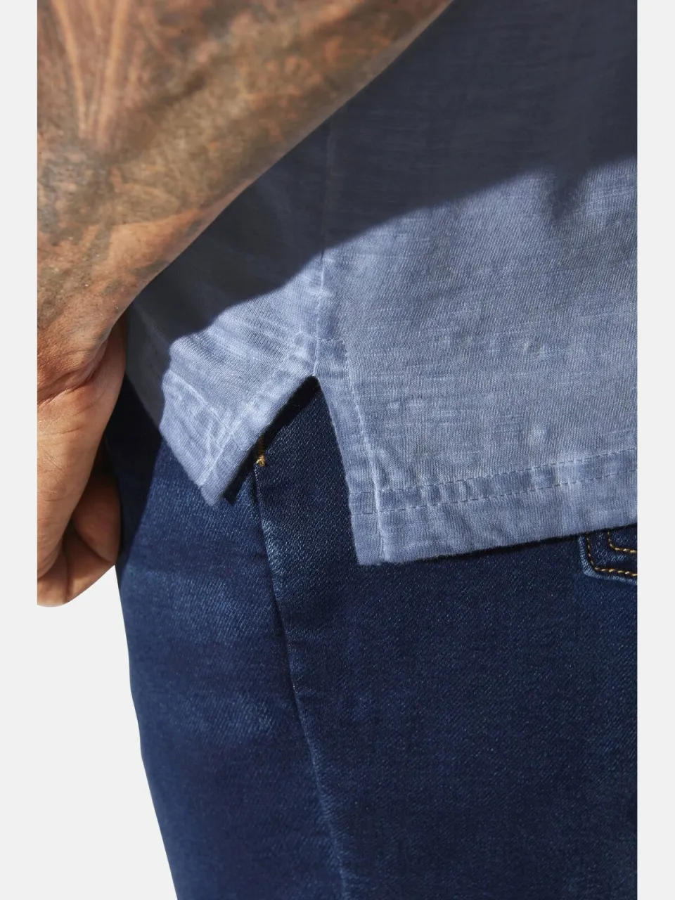 Jan Vanderstorm Helgo t-shirt blauw, foto 5