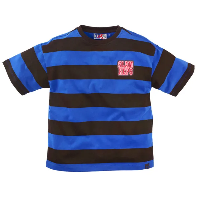Z8 Simeon gestreept t-shirt donkerbruin/blauw, foto 2