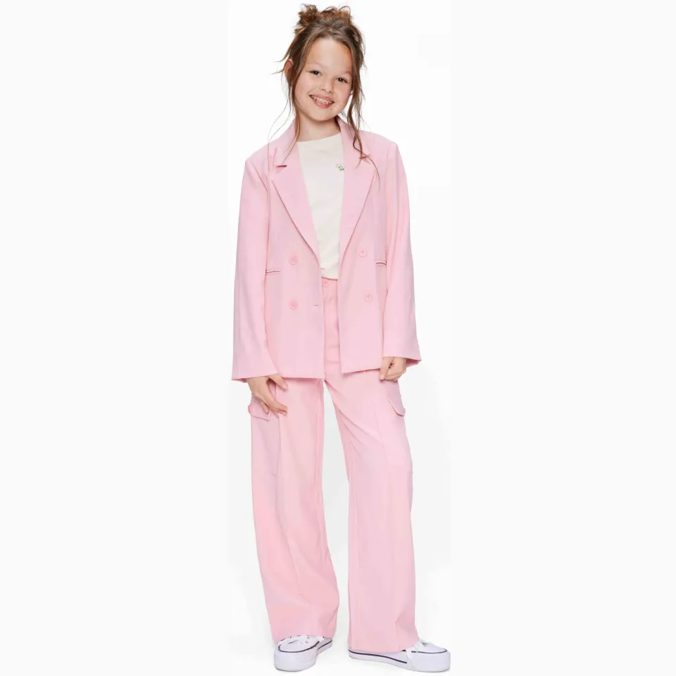 Retour Jeans Winnie loose cargobroek roze, foto 3