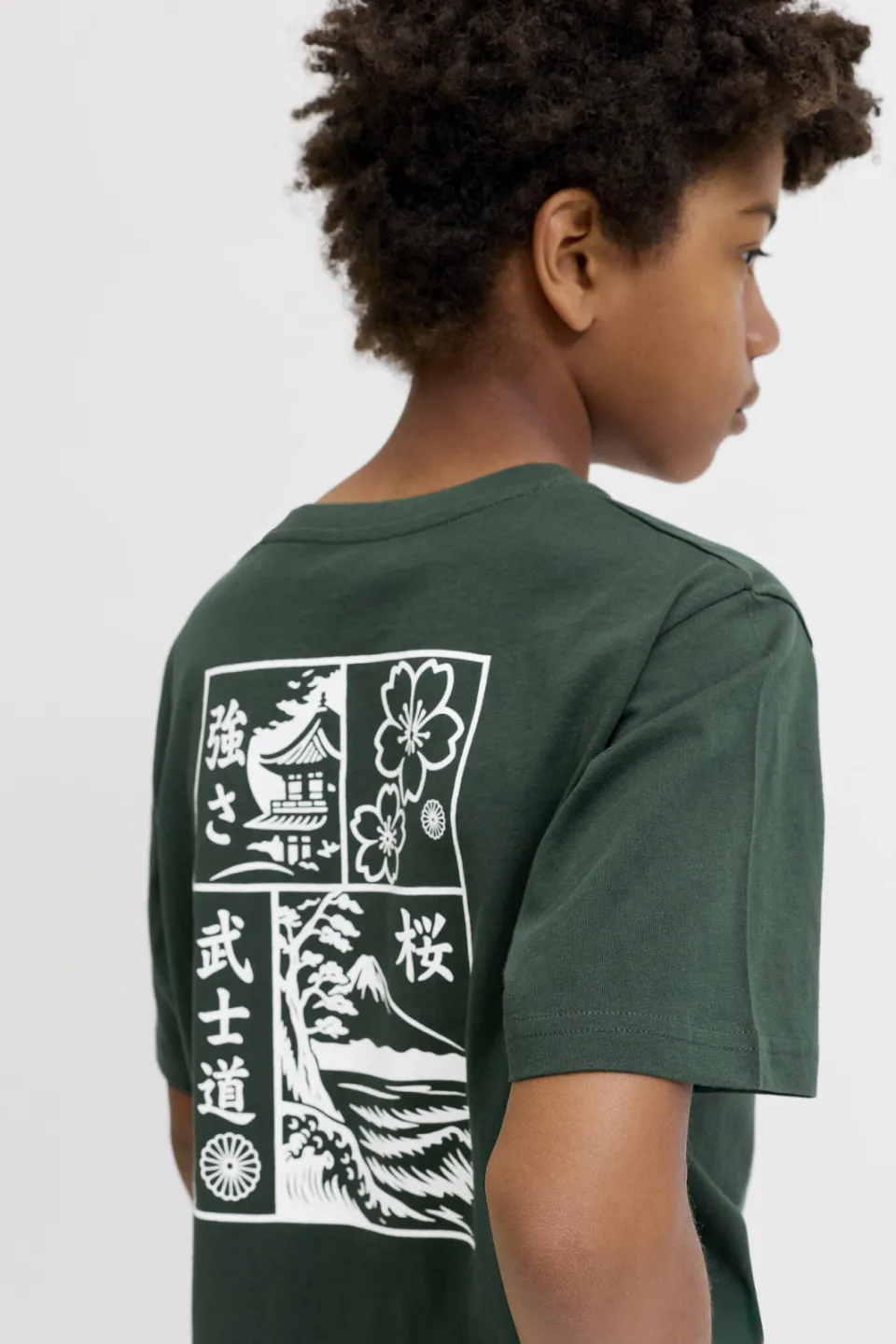 Jack & Jones Junior rechtvallend T-shirt groen, foto 6
