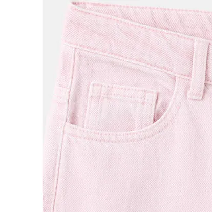 Mango Kids wide leg jeans - lichtroze, foto 6