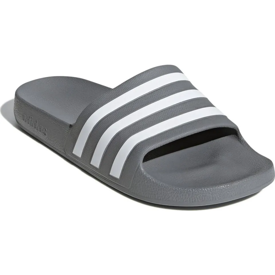 Adidas Sportswear Adilette badslippers grijs/wit, foto 5