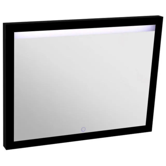 Best Design Spiegel Best Design Black Miracle 100x80cm LED Verlichting Mat Zwart