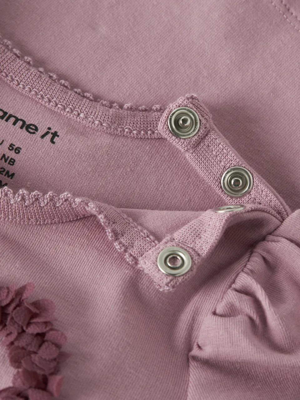NAME IT baby t-shirt met tekst roze, foto 4