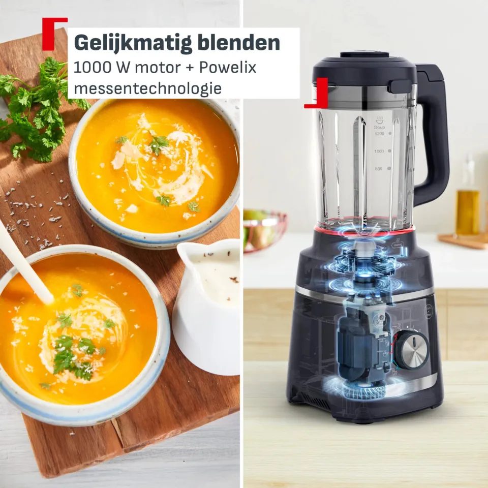 Tefal Blendforce Cook BL5768 blender met kookfunctie zwart, foto 2