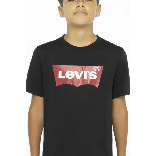 Levi's Kids Batwing T-shirt zwart, foto 4